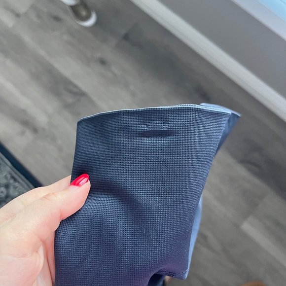 Spanx Dark Blue Moto Stripe Pull On Stretch Shapewear Leggings Small S Women's - Picture 6 of 8